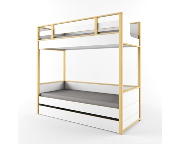 Кровать двухъярусная "Робин Лайт" с фальшпанелью Кровать двухъярусная "Робин Лайт" с фальшпанелью