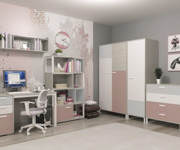 Комната для девочки Либерти пинк №1 Комната для девочки Либерти пинк №1