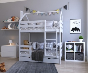 Кровать домик Эко 12 с 2 бортом Кровать домик Эко 12 с 2 бортом