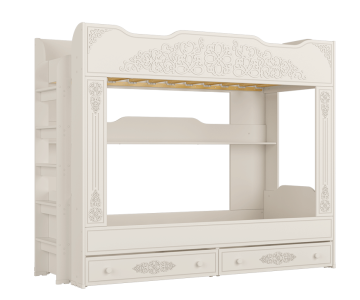 Кровать двухъярусная Ассоль АС-25 Белый Кровать двухъярусная Ассоль АС-25 Белый