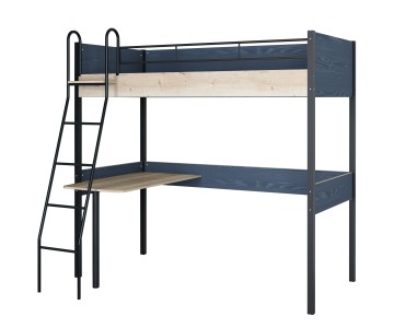 Кровать чердак с рабочей поверхностью ДЕЛЬТА Лофт 20.02.01 Black Кровать чердак с рабочей поверхностью ДЕЛЬТА Лофт 20.02.01 Black