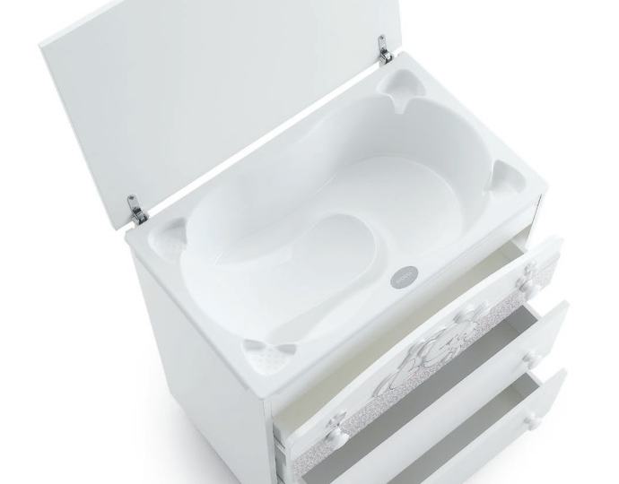 Комод пеленальный с ванночкой Erbesi Brigette Комод пеленальный с ванночкой Erbesi Brigette