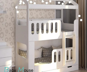 Двухъярусная кровать Домик Сказка ДС-17/1 Двухъярусная кровать Домик Сказка ДС-17/1