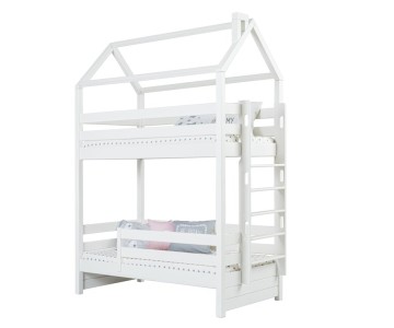 Кровать двухъярусная с продольной крышей, лестница с торца Тимберика Кидс N16 Кровать двухъярусная с продольной крышей, лестница с торца Тимберика Кидс N16